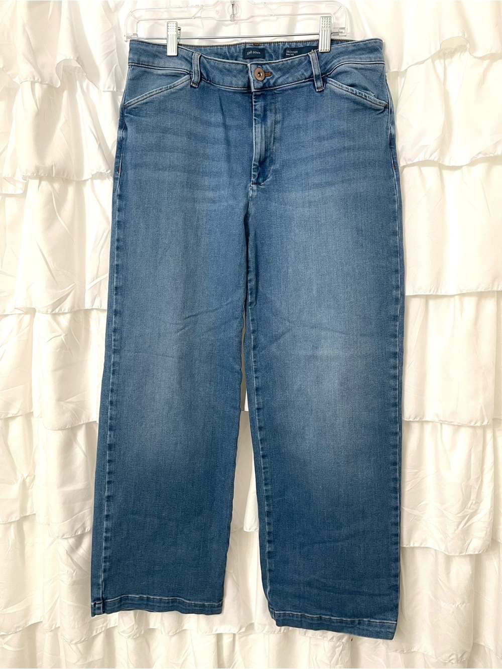 J. Jill Trouser Straight-Leg Jeans in Medium Blue Wash